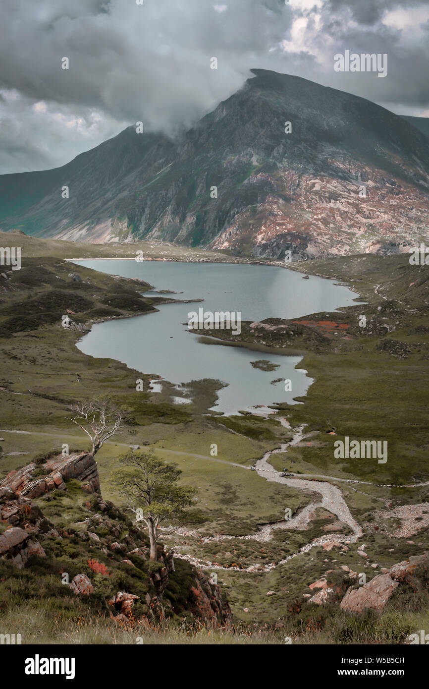 Llyn Idwal Parco Nazionale di Snowdonia Foto Stock