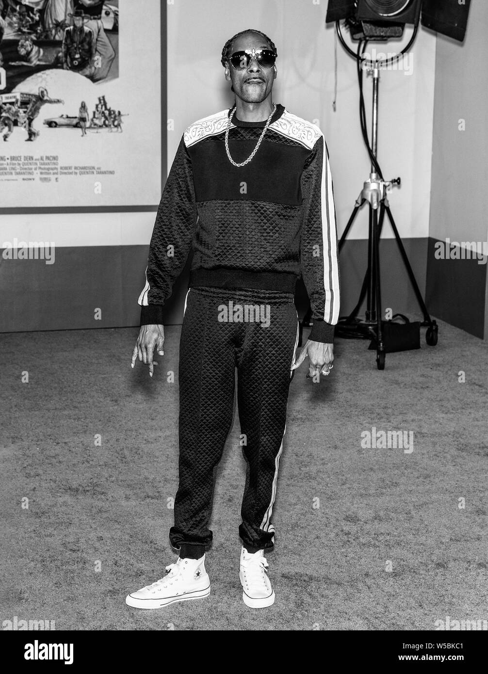 Los Angeles, CA - Luglio 22, 2019: Snoop Dogg assiste il Los Angeles Premiere di " una volta a Hollywood" tenutasi presso la TCL Teatro Cinese Foto Stock