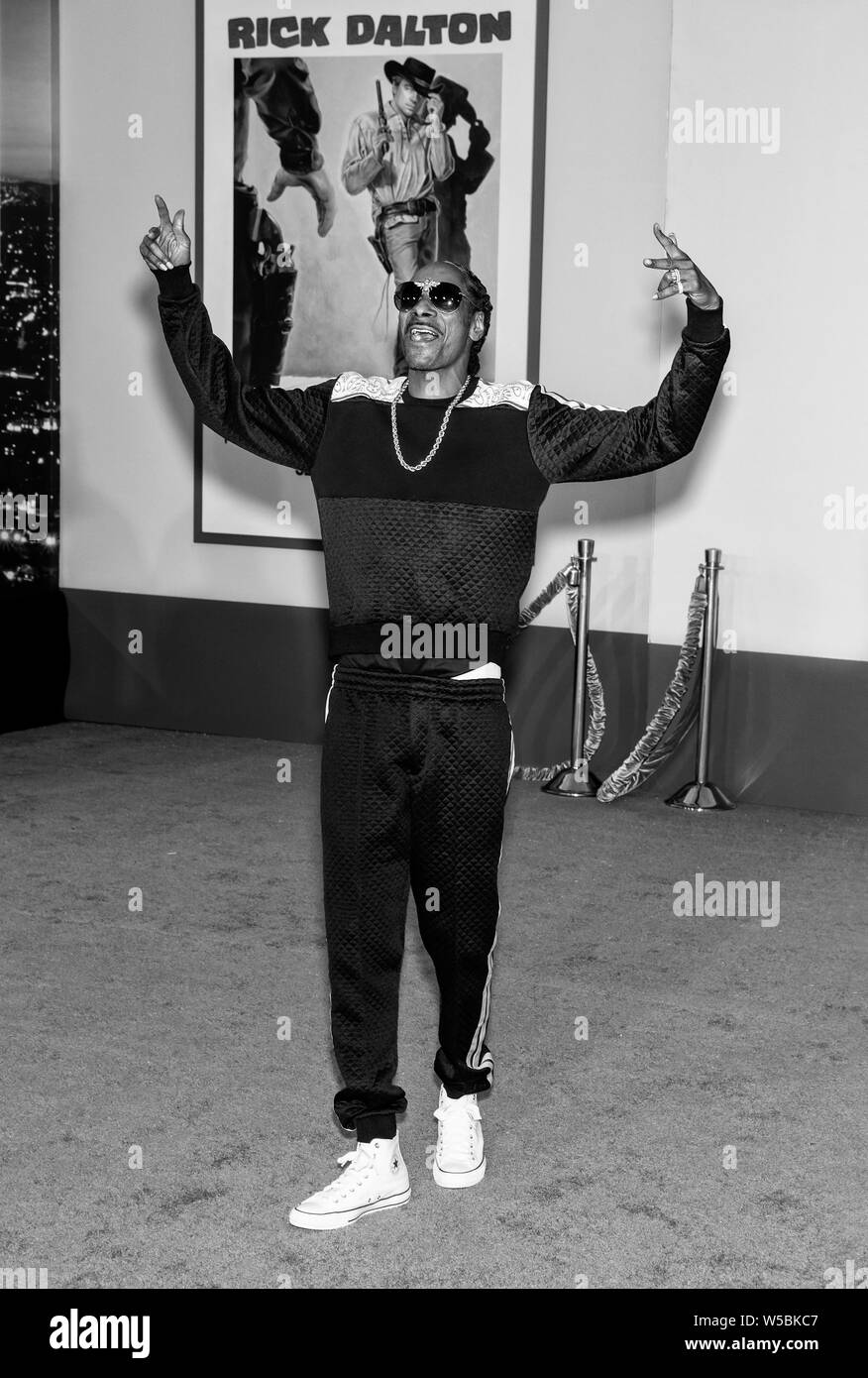 Los Angeles, CA - Luglio 22, 2019: Snoop Dogg assiste il Los Angeles Premiere di " una volta a Hollywood" tenutasi presso la TCL Teatro Cinese Foto Stock