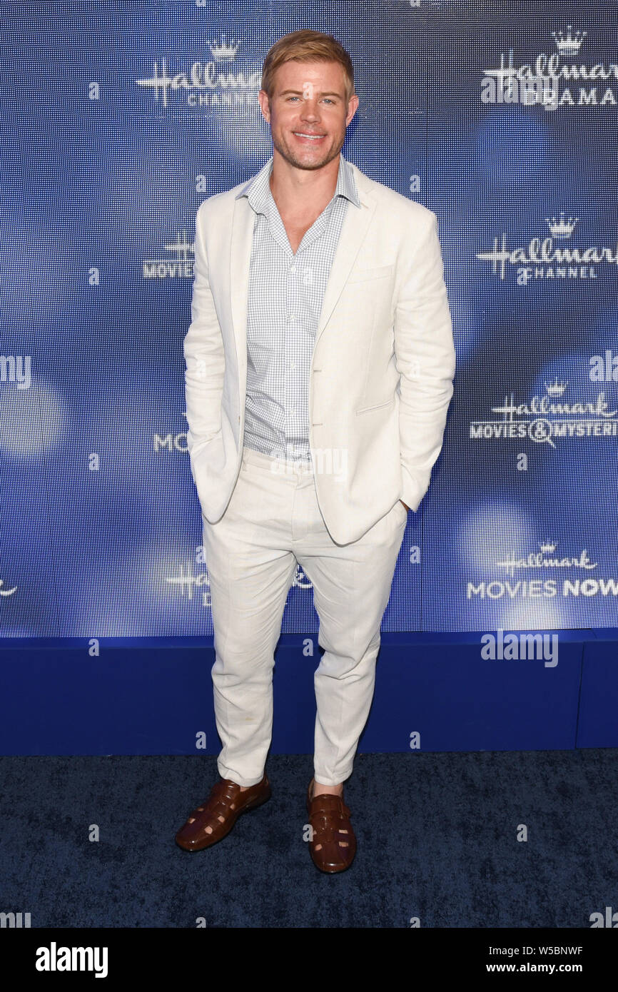 Beverly Hills, Stati Uniti d'America. 26 Luglio, 2019. Trevor Donovan assiste l'Hallmark Channel e Hallmark Film & Misteri estate 2019 TCA a residenza privata, Beverly Hills, la California il 26 luglio 2019. Credito: la foto di accesso/Alamy Live News Foto Stock