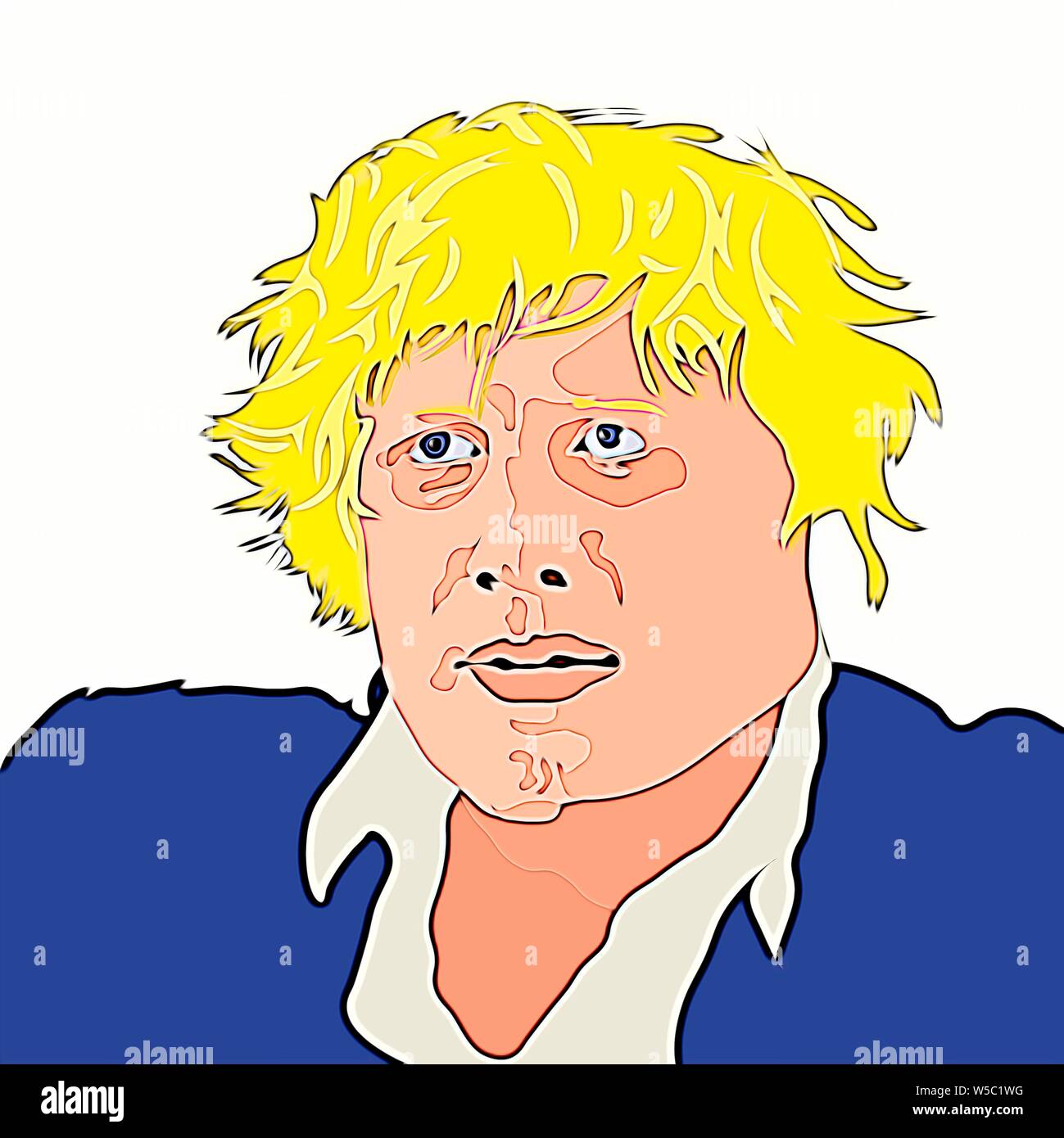 Alexander Boris de Pfeffel Johnson (nato il 19 giugno 1964)è un uomo politico britannico che serve come primo ministro del Regno Unito. Foto Stock