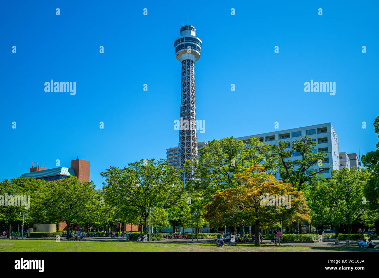 Yokohama Torre Marino a città di Yokohama, Giappone Foto Stock