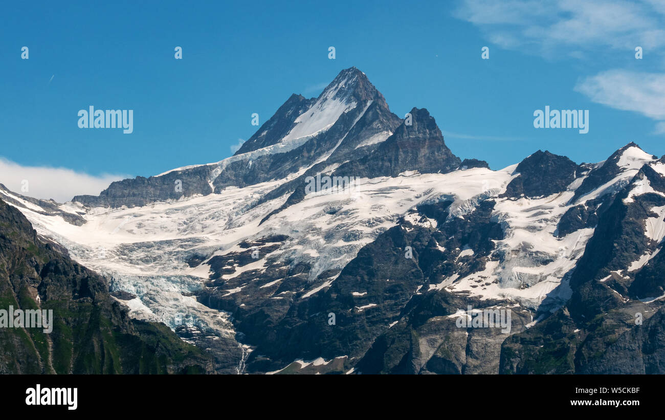 Le alpi svizzere nell Oberland bernese Foto Stock