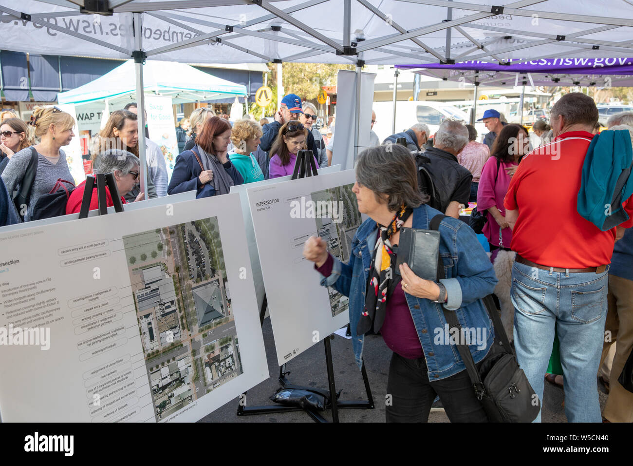 Avalon Beach Sydney, comunità e consultazione delle parti interessate per il masterplan opzioni per sviluppare il sobborgo preparato da spiagge settentrionali consiglio di Sydney Foto Stock