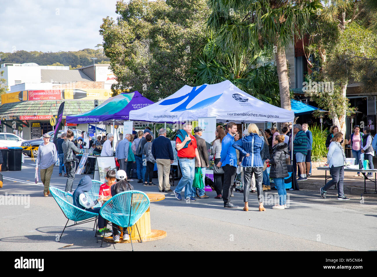 Avalon Beach Sydney, comunità e consultazione delle parti interessate per il masterplan opzioni per sviluppare il sobborgo preparato da spiagge settentrionali consiglio di Sydney Foto Stock