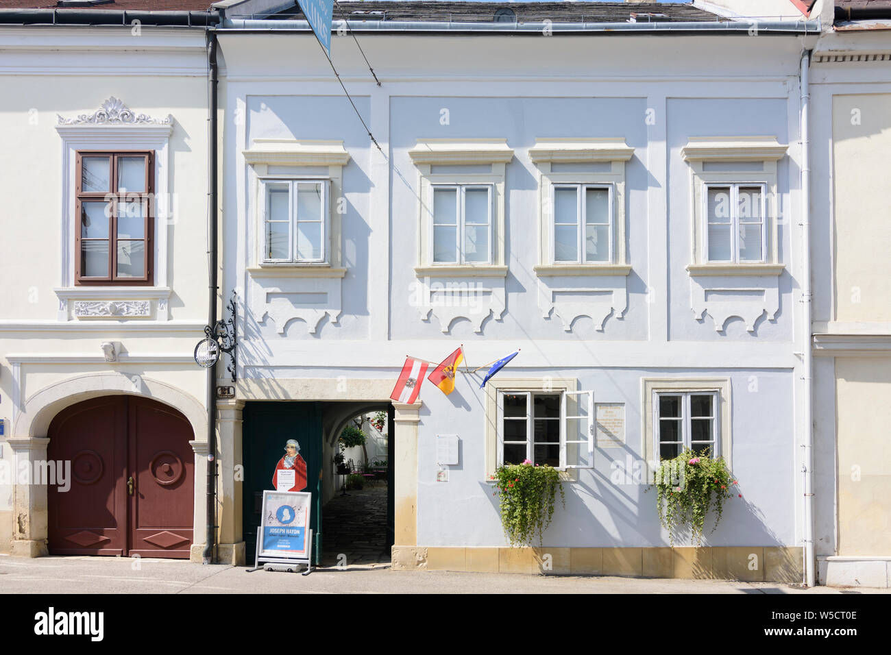 Eisenstadt: museo Haydn-Haus di Joseph Haydn in Neusiedler See (lago di Neusiedl), Burgenland, Austria Foto Stock