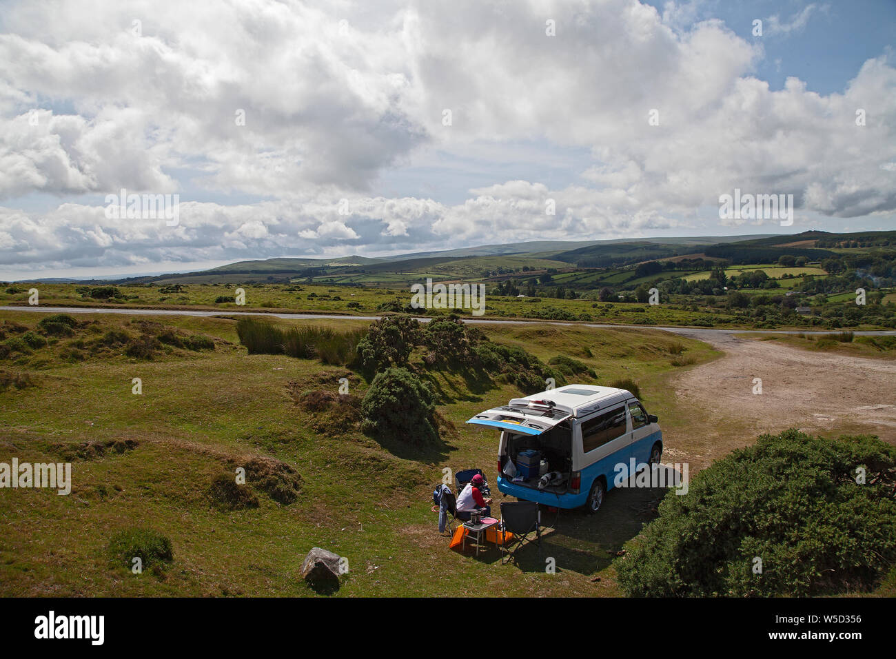 Mazda Bongo, Dartmoor, England, Regno Unito Foto Stock