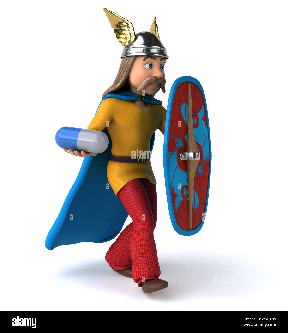 Divertimento gaulois - 3D illustrazione Foto Stock