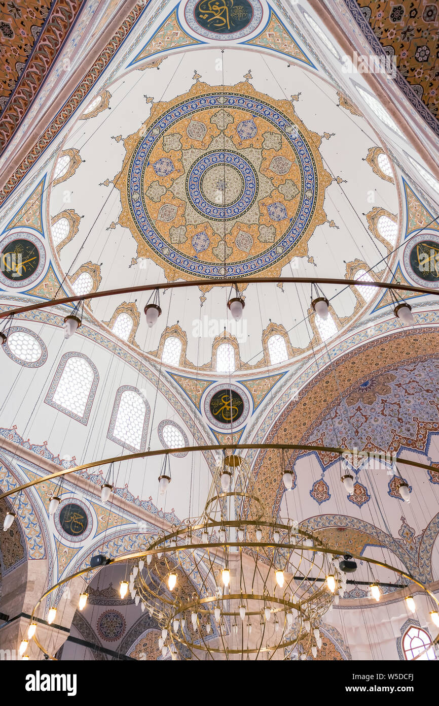 All'interno della moschea Selimiye a Konya, Turchia Foto Stock