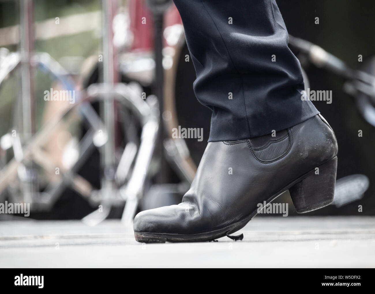 Giovane maschio ballerina di flamenco in Spagna. Foto Stock