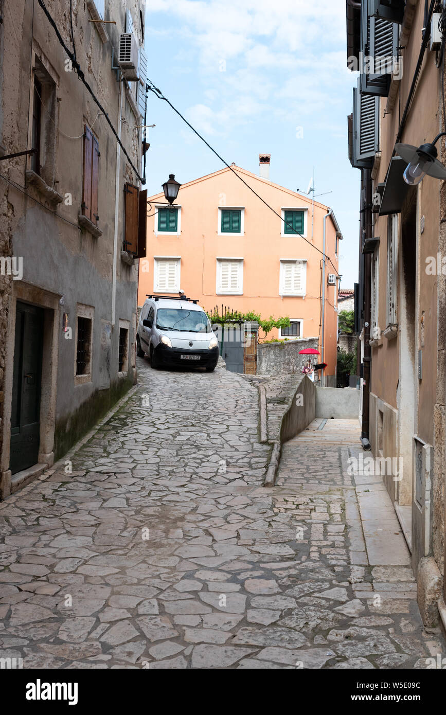 Città vecchia di Rovigno, Istria, Croazia Foto Stock