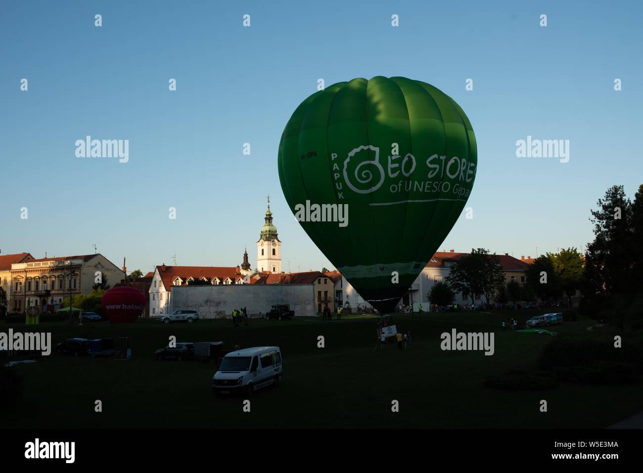 Hot Air Balloon Festival per il compleanno della città di Karlovac Foto Stock