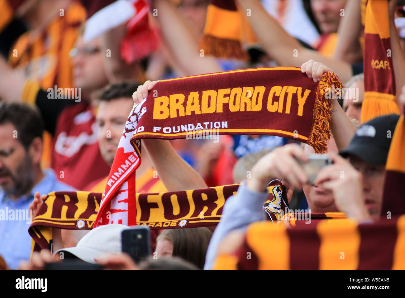 Il 14 luglio 2019, Nord Spot Stadium, Bradford, Inghilterra; Pre-Season amichevole , Bradford City v Liverpool ; credito: Craig Milner/News immagini English Football League immagini sono soggette a licenza DataCo Foto Stock