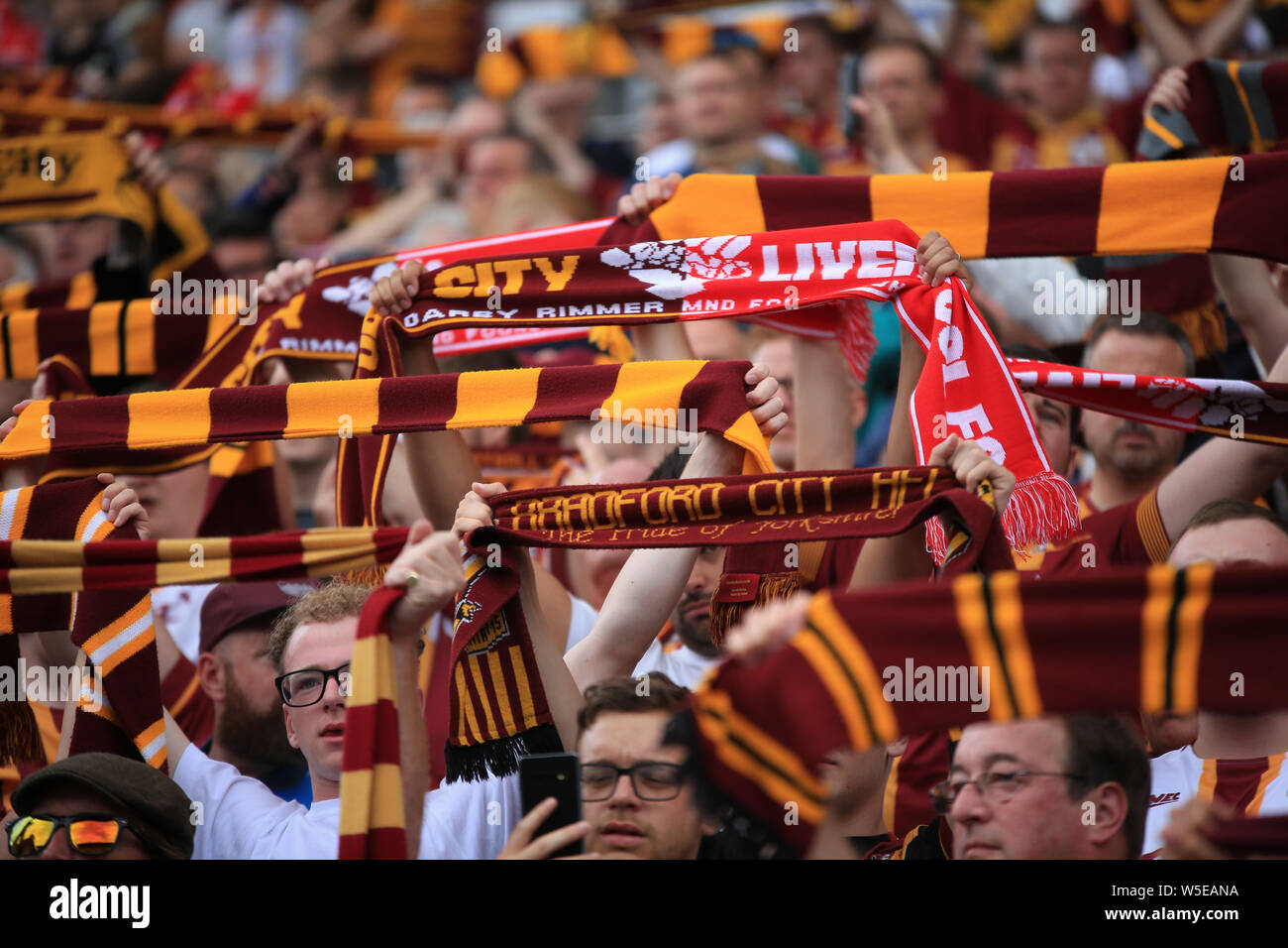 Il 14 luglio 2019, Nord Spot Stadium, Bradford, Inghilterra; Pre-Season amichevole , Bradford City v Liverpool ; credito: Craig Milner/News immagini English Football League immagini sono soggette a licenza DataCo Foto Stock
