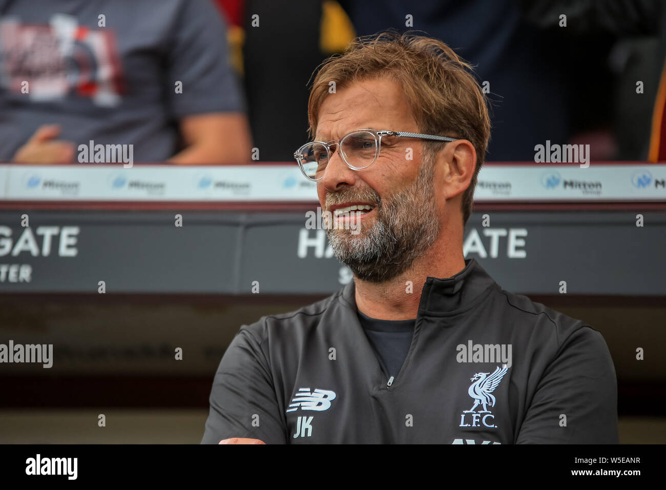 Il 14 luglio 2019, Nord Spot Stadium, Bradford, Inghilterra; Pre-Season amichevole , Bradford City v Liverpool ; Jurgen Klopp manager di Liverpool Credit: Craig Milner/News immagini English Football League immagini sono soggette a licenza DataCo Foto Stock