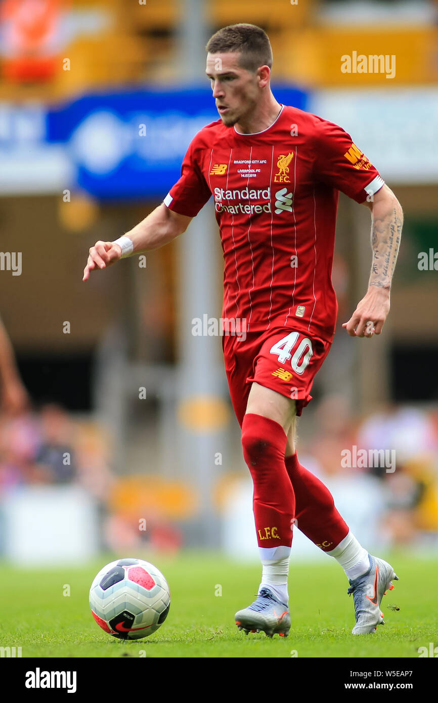 Il 14 luglio 2019, Nord Spot Stadium, Bradford, Inghilterra; Pre-Season amichevole , Bradford City v Liverpool ; Ryan Kent (40) di Liverpool durante il gioco Credito: Craig Milner/News immagini English Football League immagini sono soggette a licenza DataCo Foto Stock