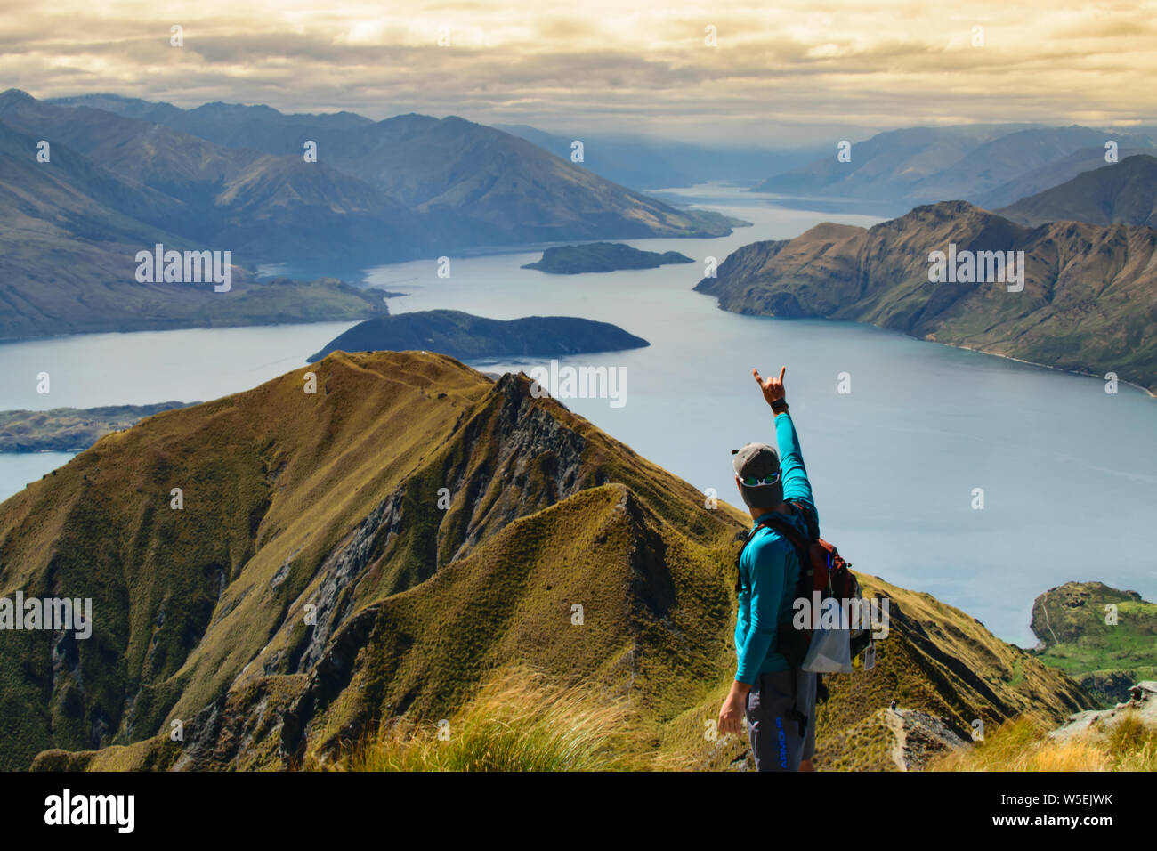 Roys Peak - Wanaka Nuova Zelanda Foto Stock