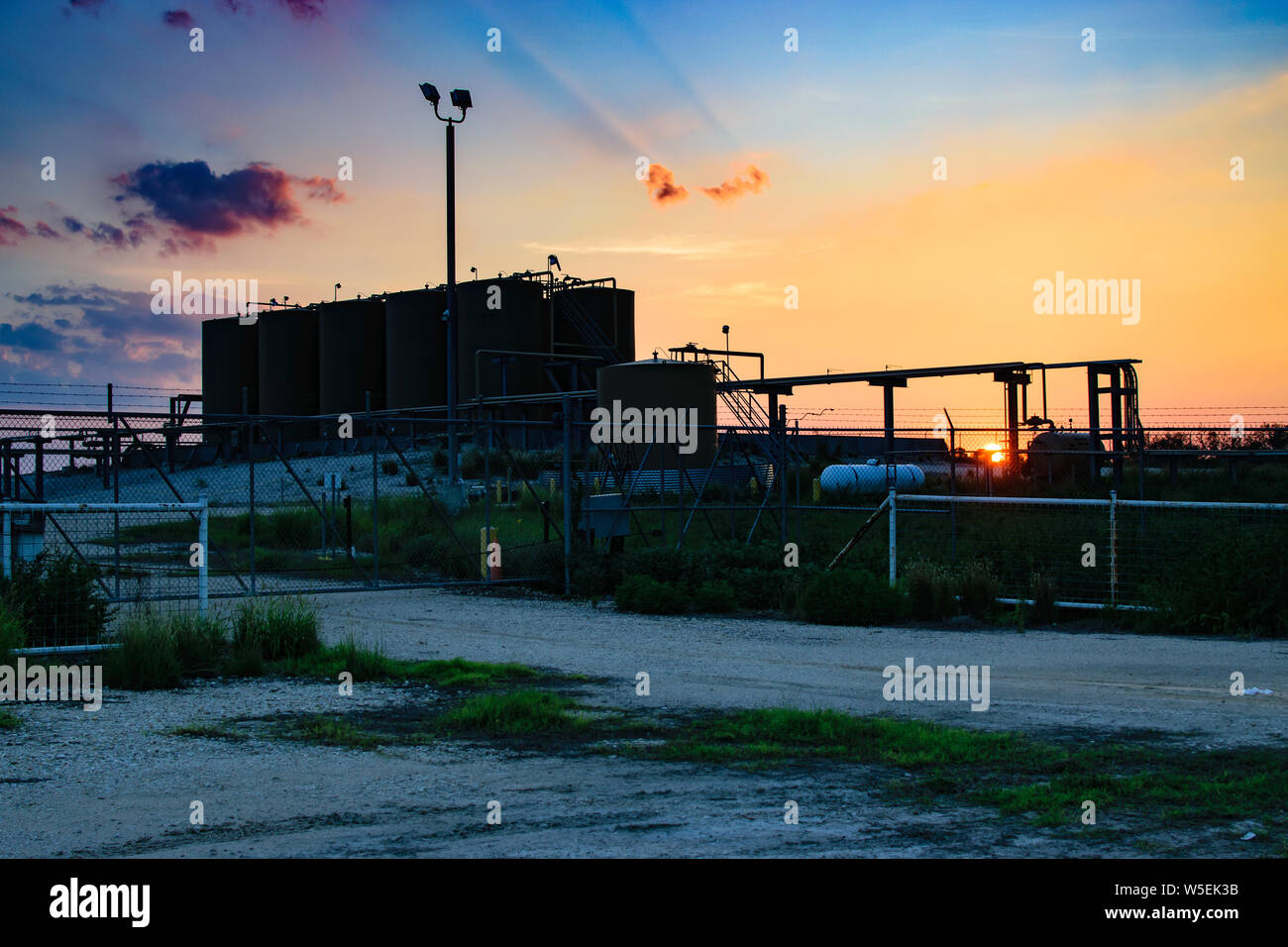 American Shale Gas - impianto di perforazione Foto Stock