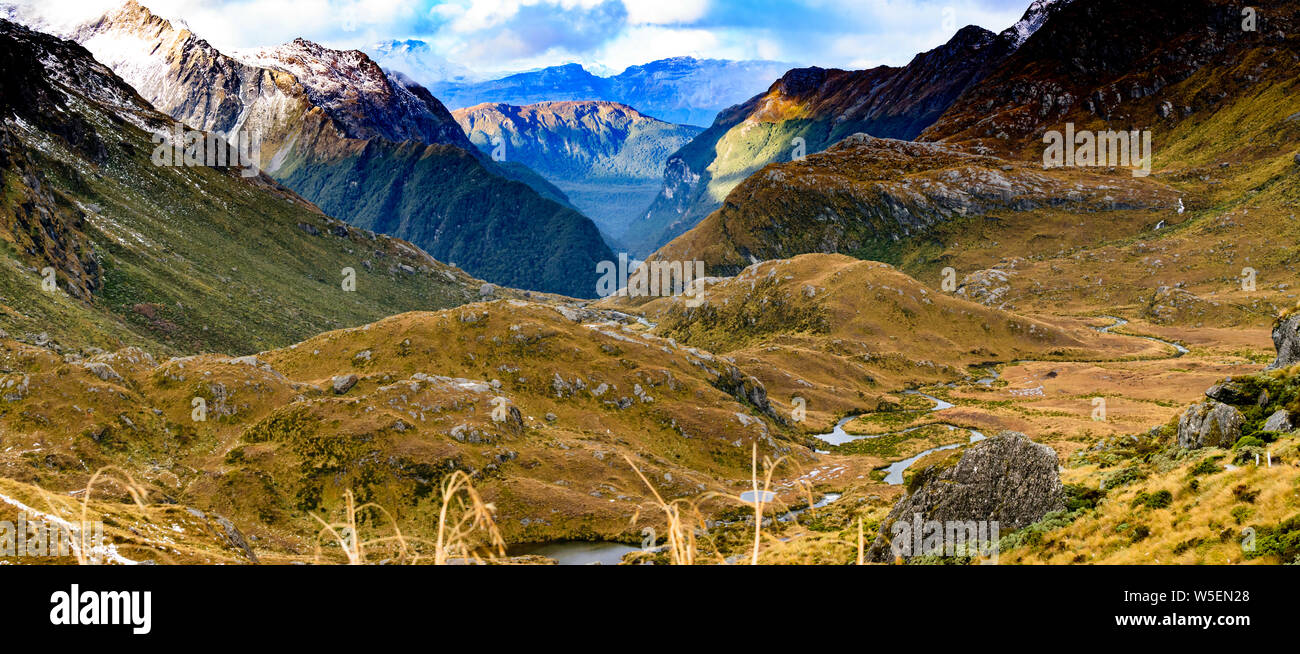 Nuova Zelanda isola meridionale paesaggio naturale Foto Stock