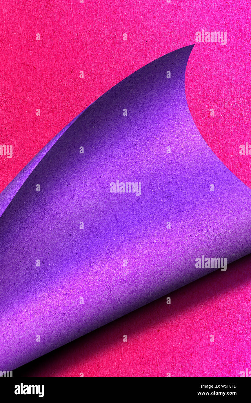 Carta di colore viola e rosa sfondo astratto; Set di colori per designer. Foto Stock