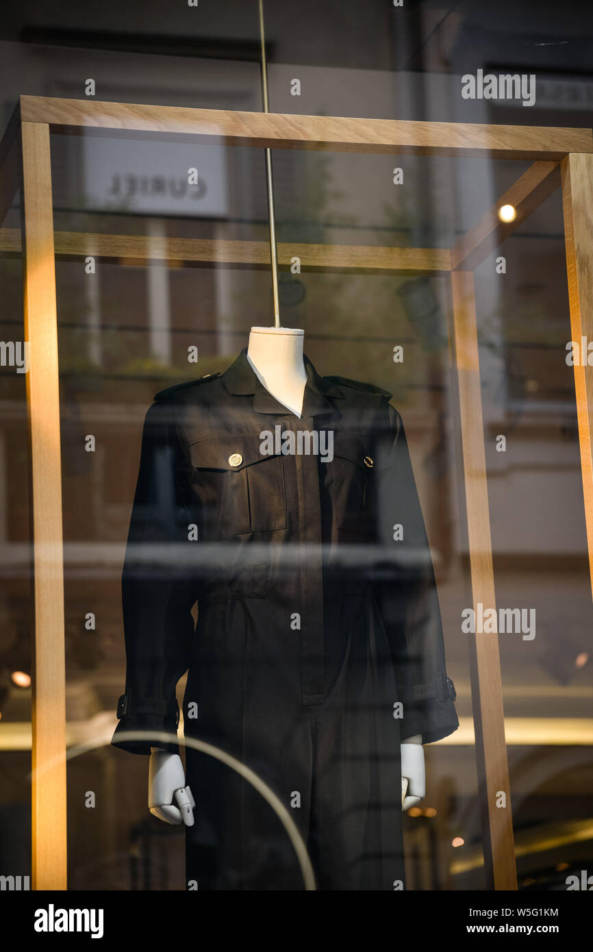 Milano, Italia - 21 Settembre 2018: Burberry store a Milano. Montenapoleone area. Settimana della moda Burberry Foto Stock