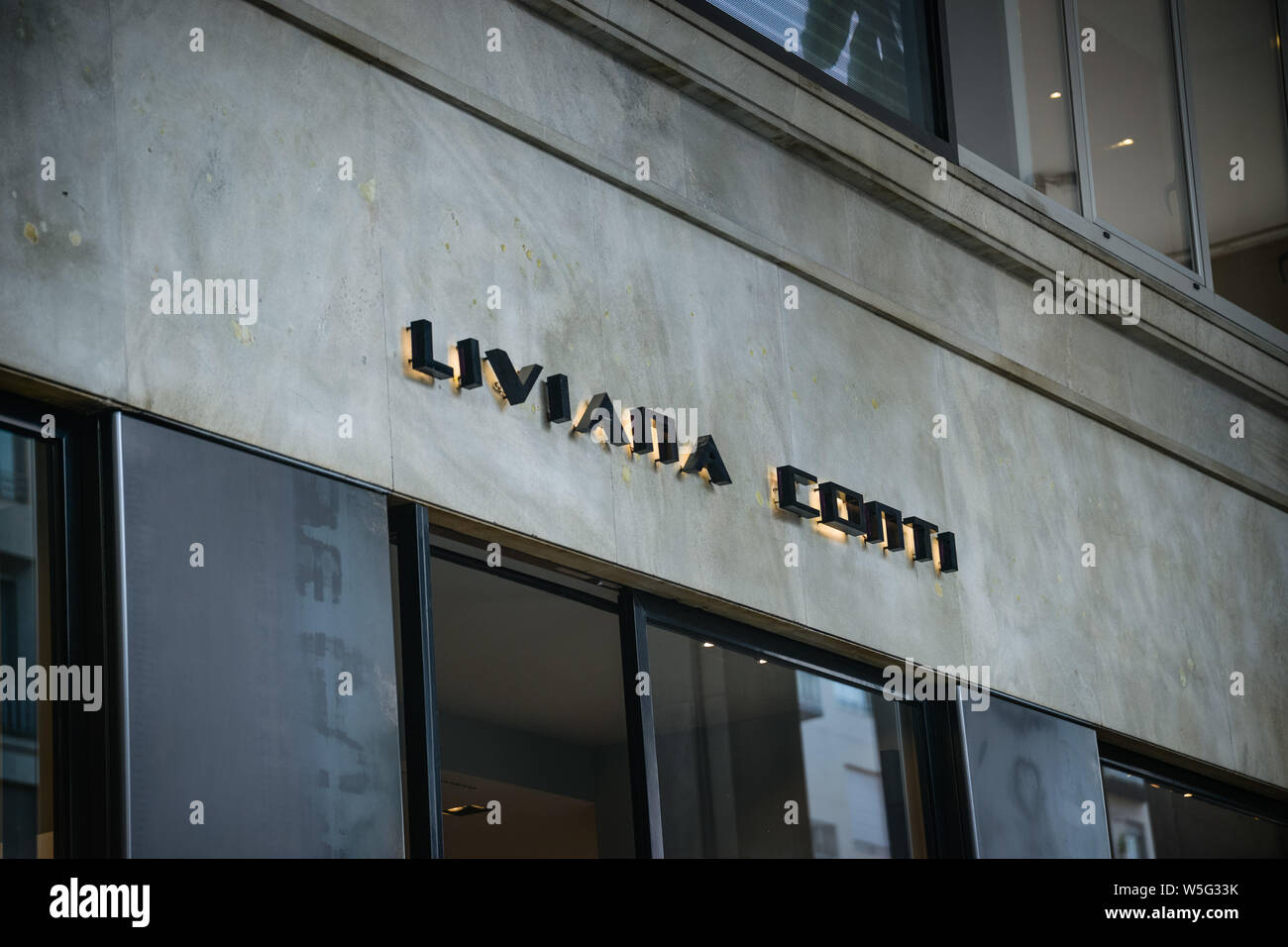 Milano, Italia - 21 Settembre 2018: Liviana Conti store a Milano. Montenapoleone area. Settimana della moda Liviana Conti shopping. Foto Stock