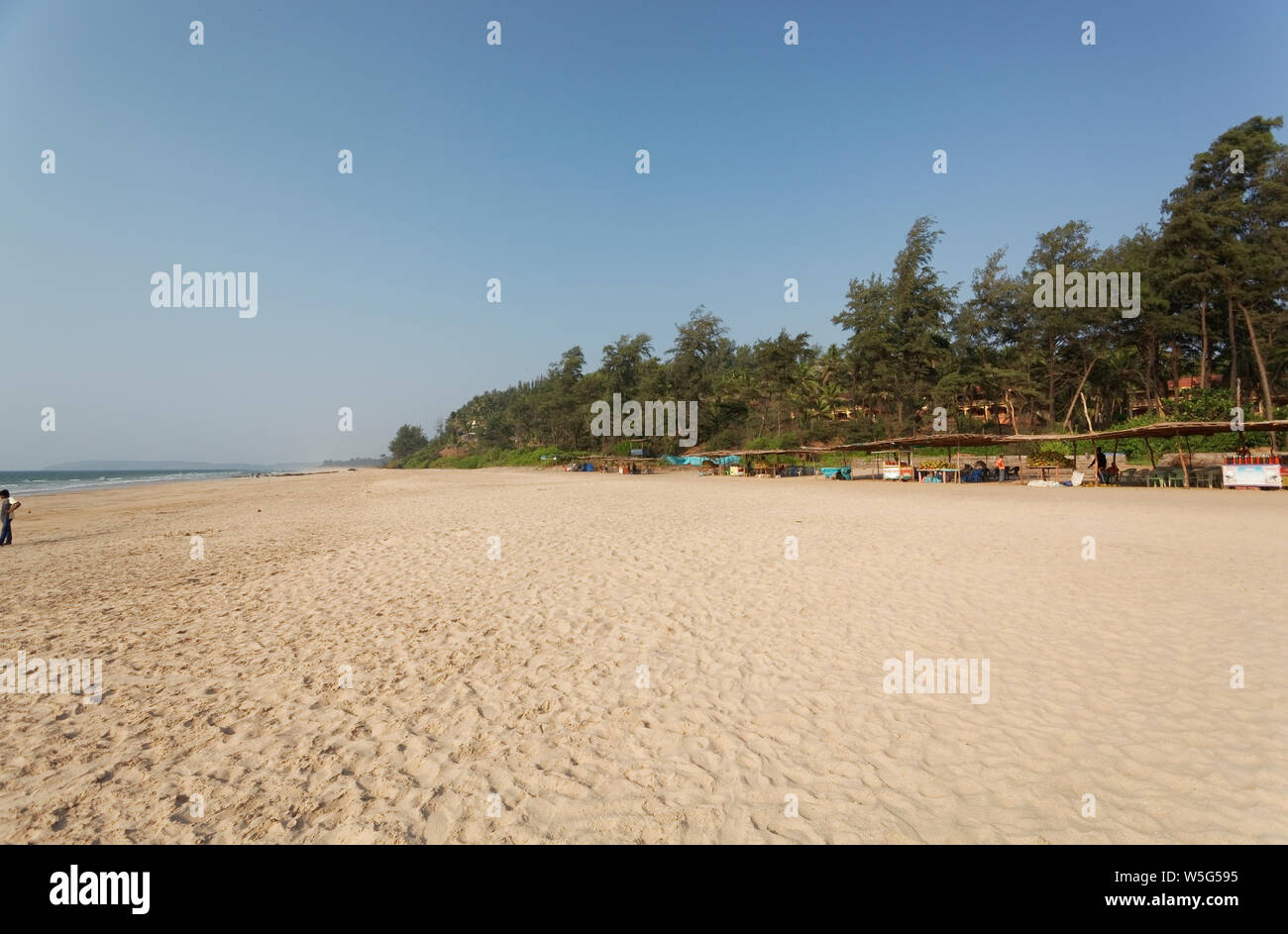 Spiaggia di Ganpatipule Ratnagiri, Maharashtra, India. Foto Stock