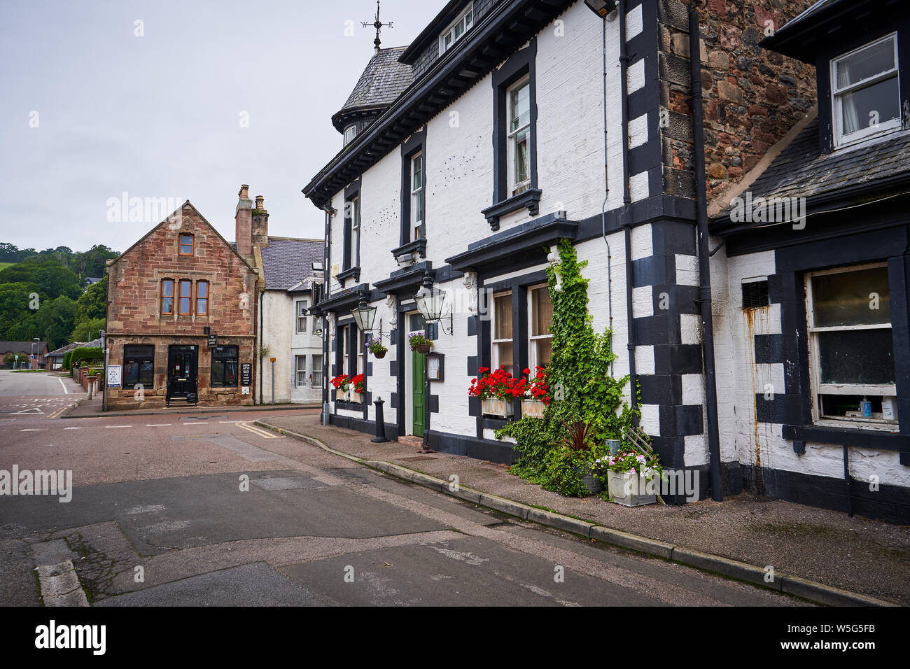 Pub scozzese, hotel e ristorante, l'Anderson, in Fortrose, Scozia. Foto Stock