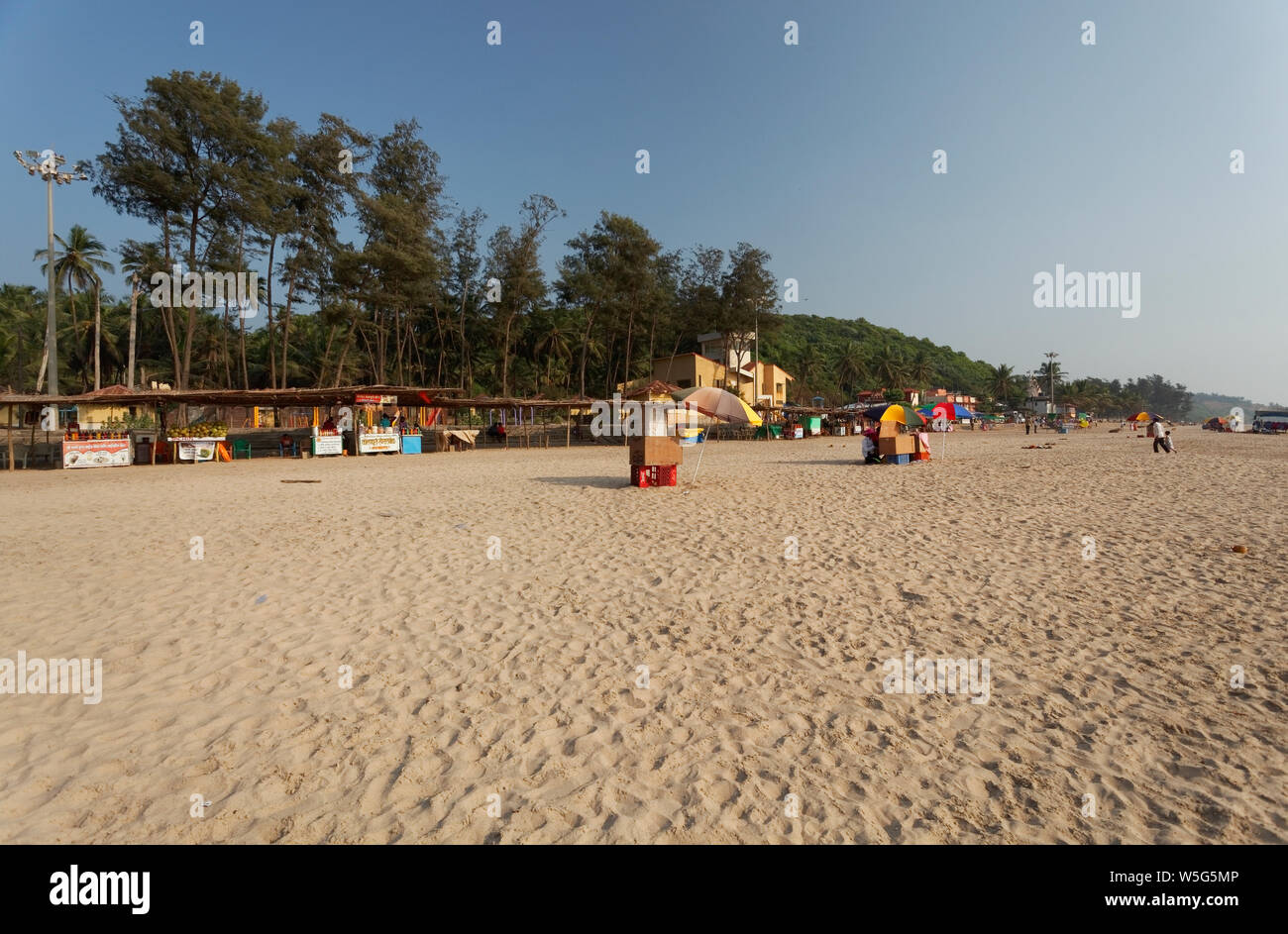 Spiaggia di Ganpatipule Ratnagiri, Maharashtra, India. Foto Stock