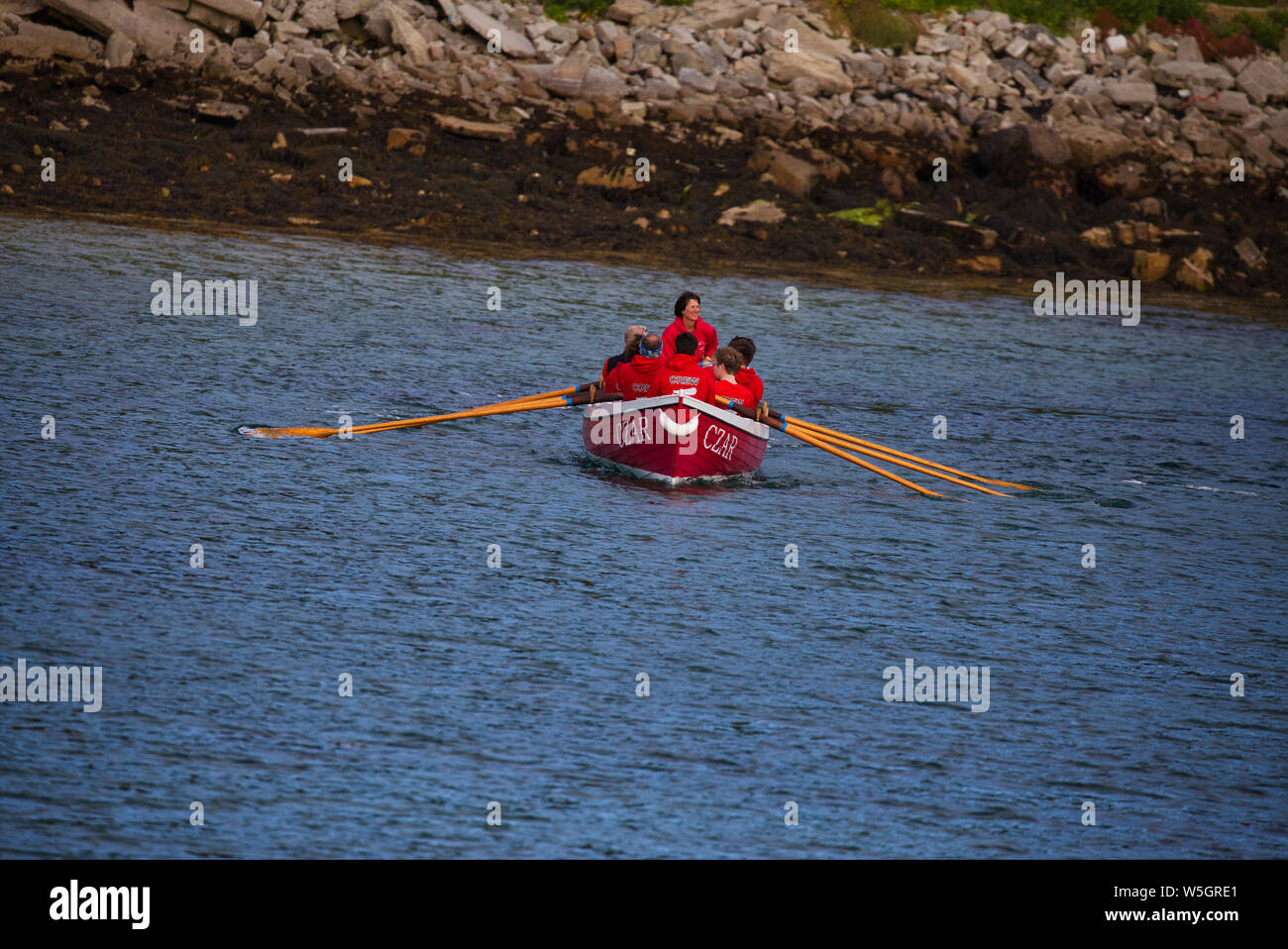Tresco pilota Zar Gig voce fuori per la notte di venerdì gara Foto Stock