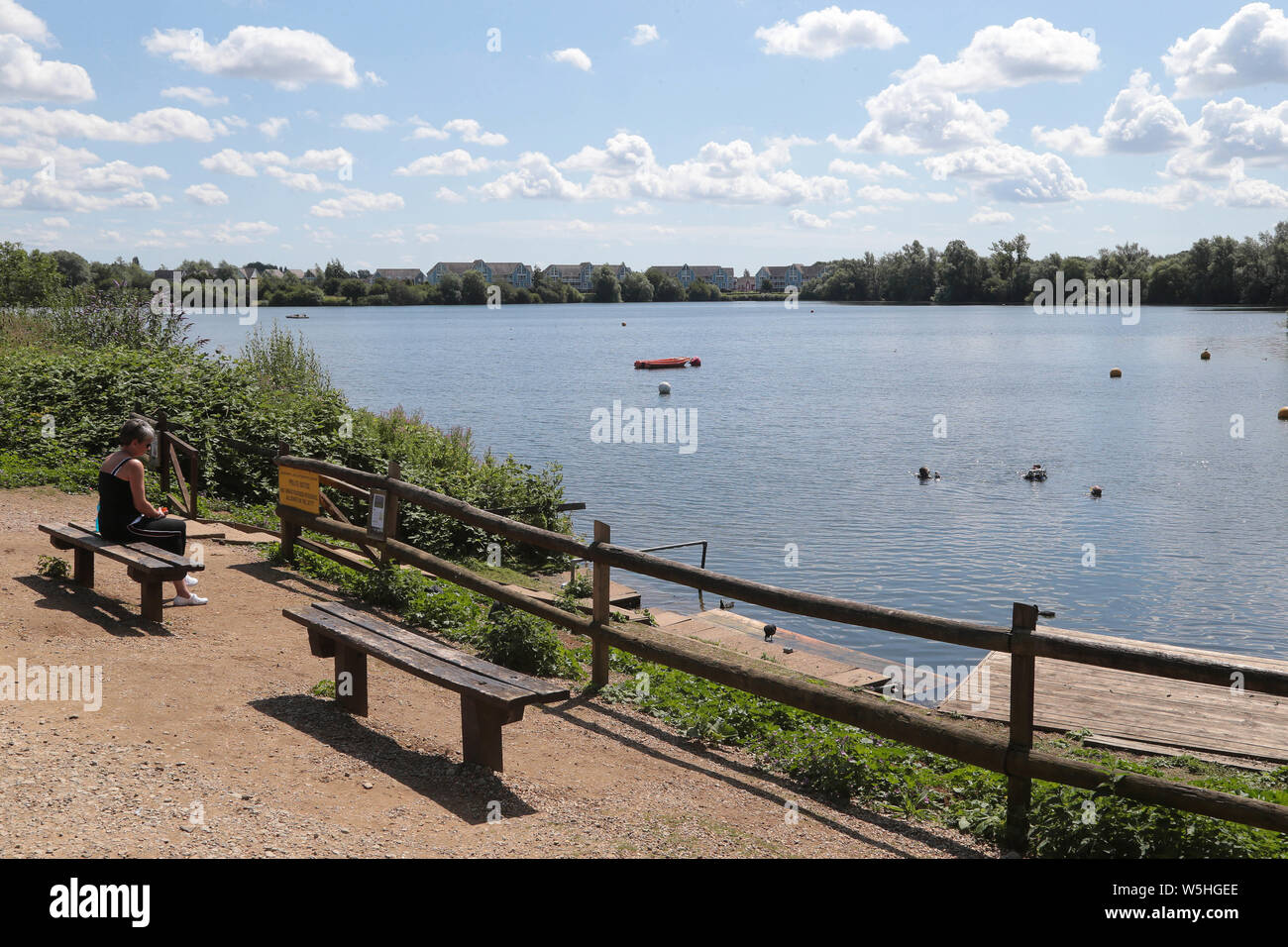 Leybourne Lakes Country Park Larkfield Kent Foto Stock