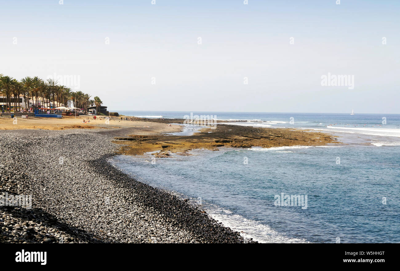 Shore vicino a Playa de las Americas in Tenerife, Isole Canarie, Spagna Foto Stock