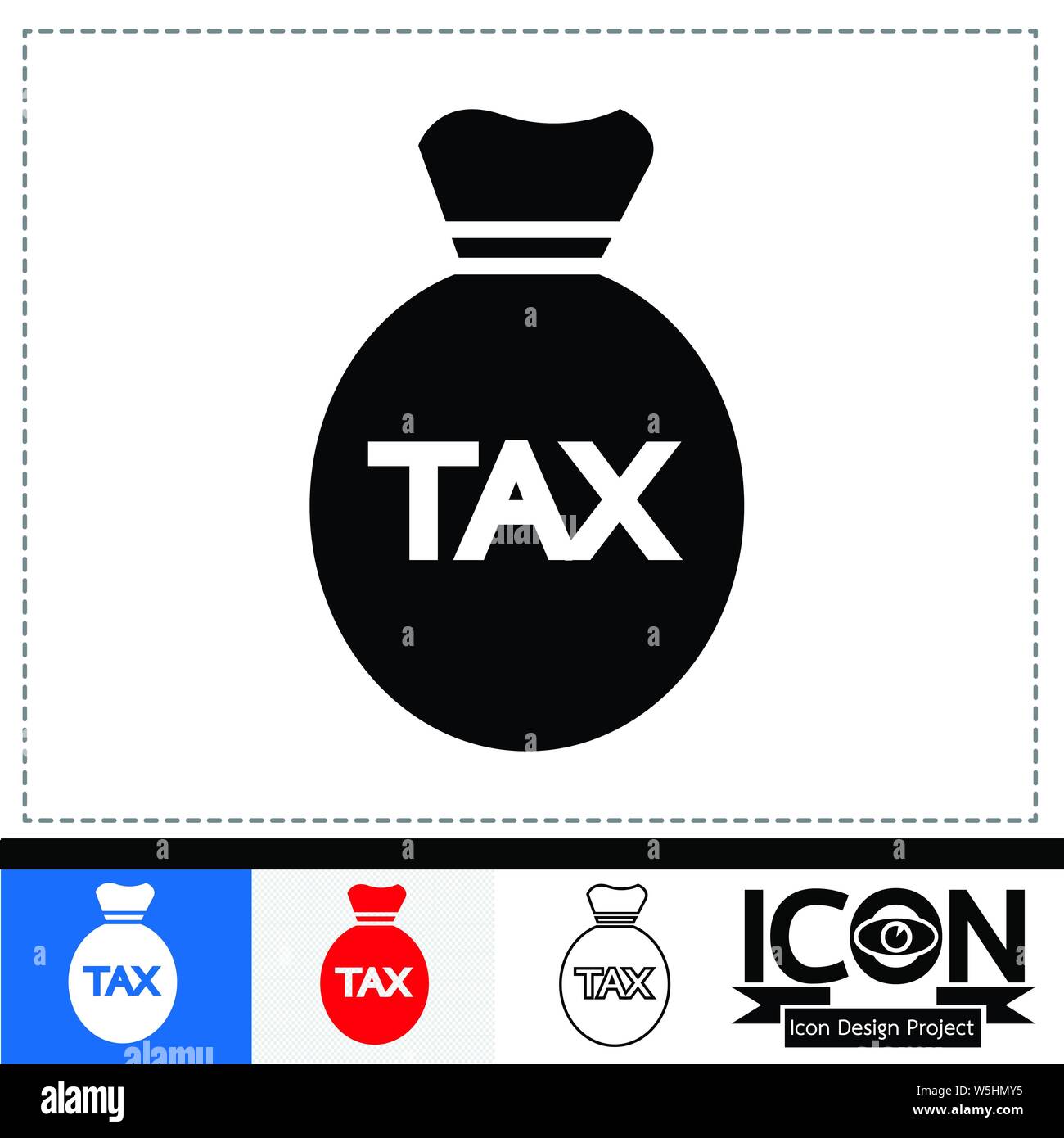 Icone Tax Illustrazione Vettoriale