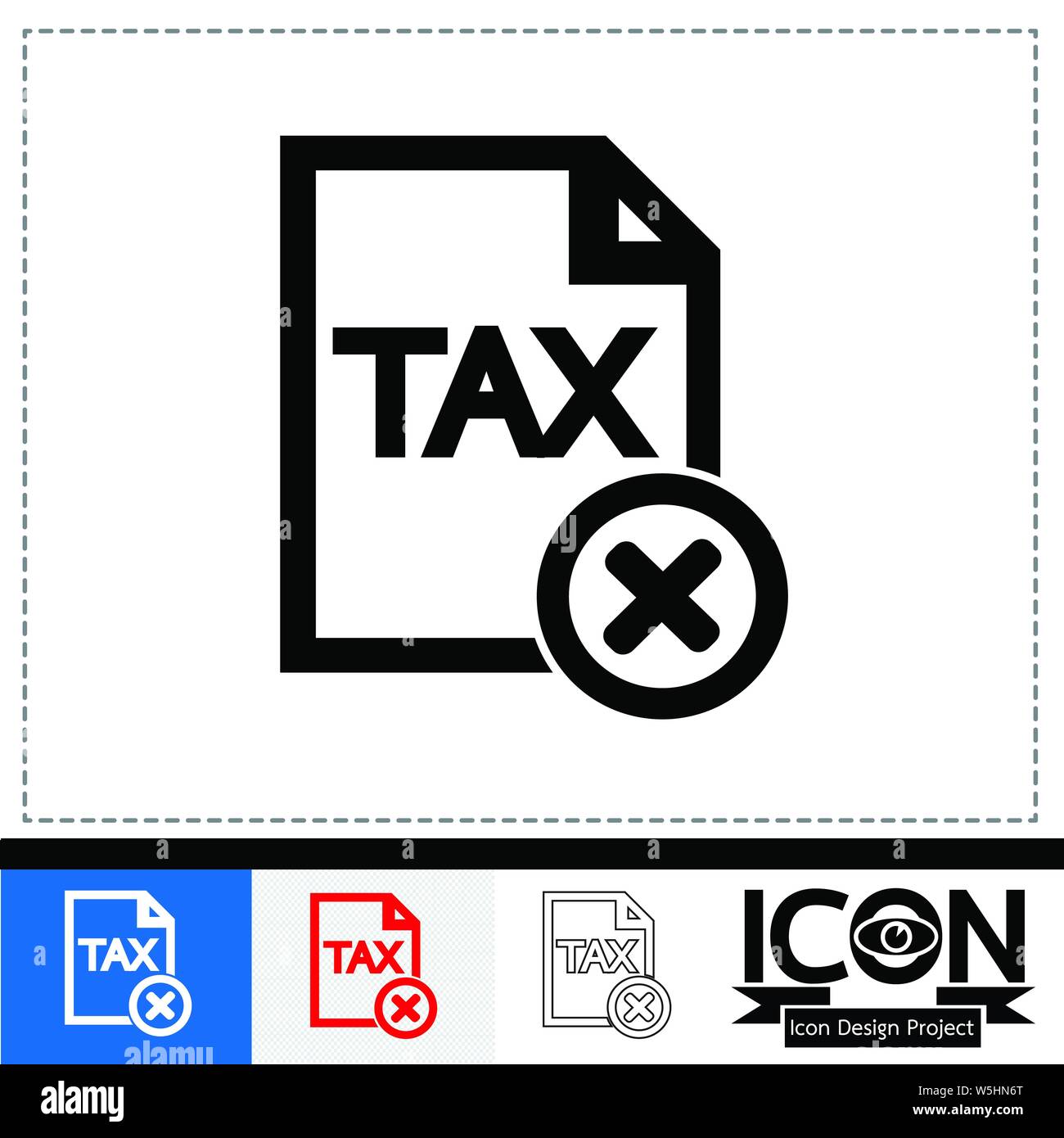 Icone Tax Illustrazione Vettoriale