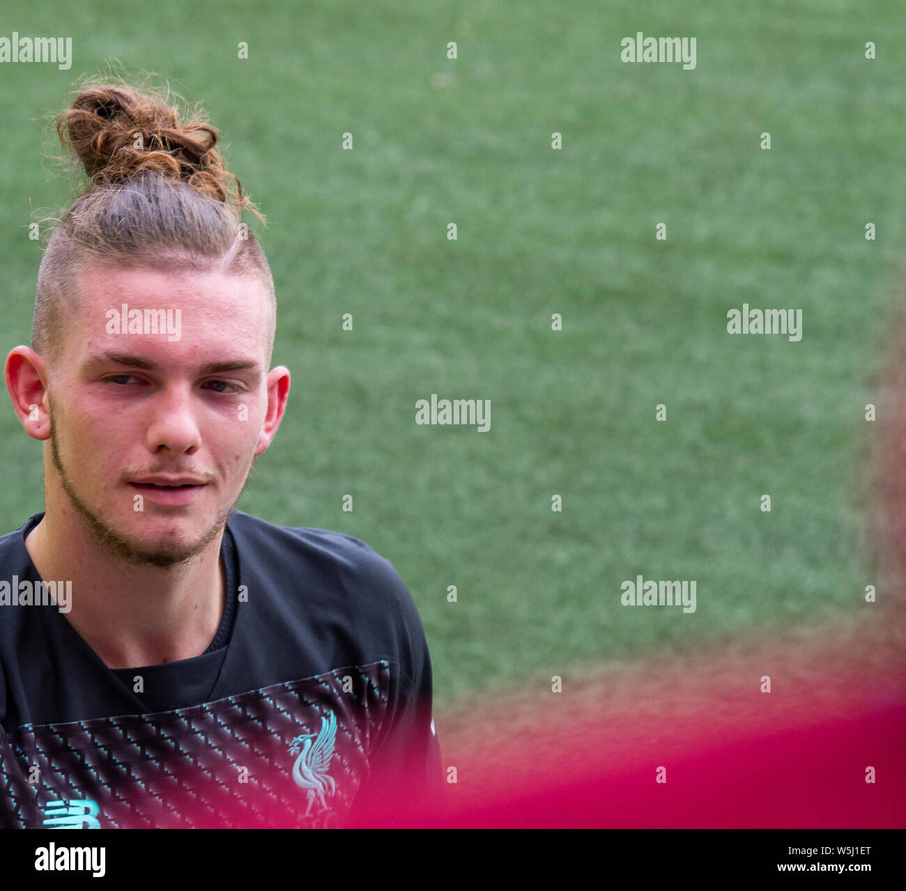 Edinburgh, Regno Unito. 28 Luglio, 2019. BT Murrayfield Stadium, Edimburgo, Scozia, Regno Unito Domenica 28 Luglio 2019 Immagine mostra il Liverpool Football Club nuova firma 16-anno-vecchio winger Harvey Elliott che ha firmato da Fulham. Ha giocato alla fine del match contro il Napoli. Credito: Phil wilkinson/Alamy Live News Foto Stock