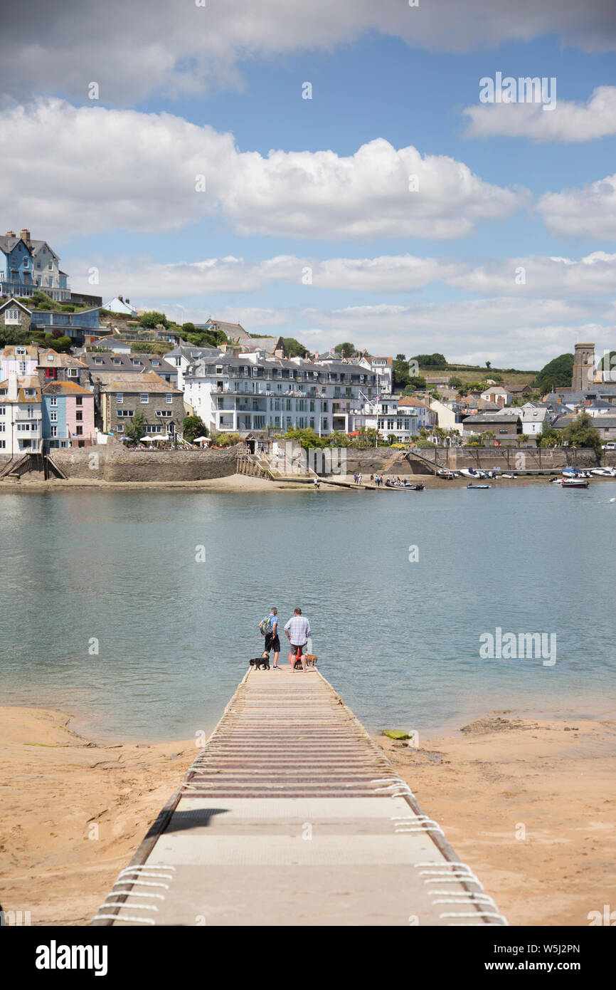Salcombe, cittadina balneare nel Devon nel sud dell'Inghilterra in estate. Salcombe, Devon Foto Stock