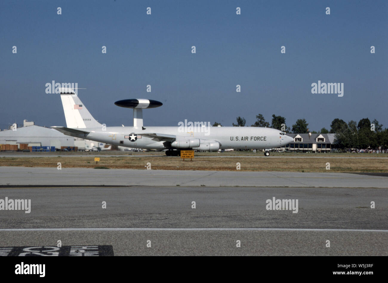 Il USAF United States Air Force Boeing E-3A Sentry Foto Stock