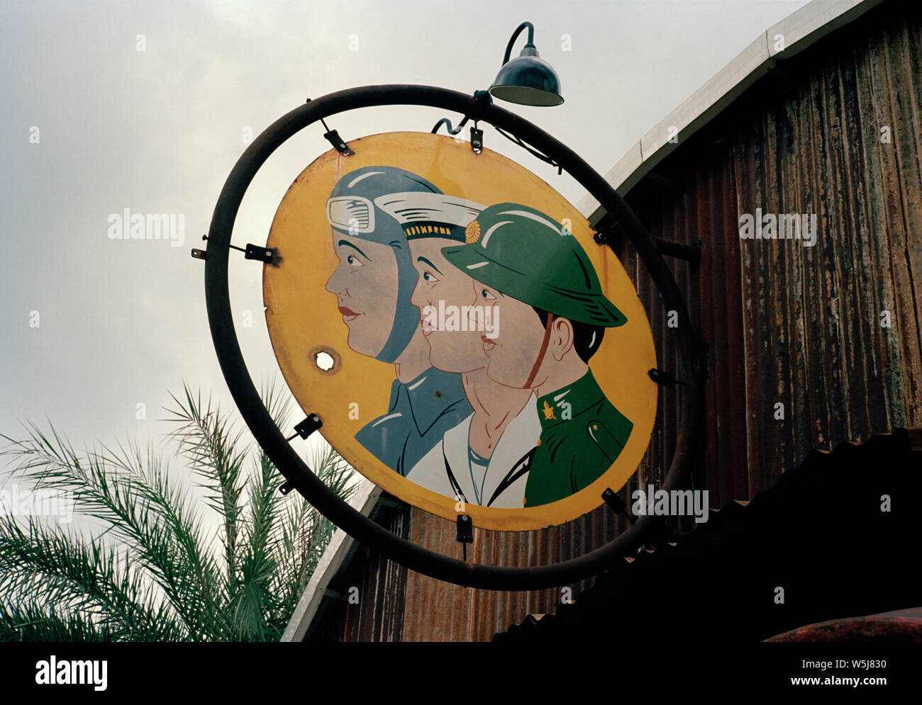 Mercato delle pulci di Bangkok in Thailandia nel sud-est asiatico in Estremo Oriente. Forze rétro Foto Stock