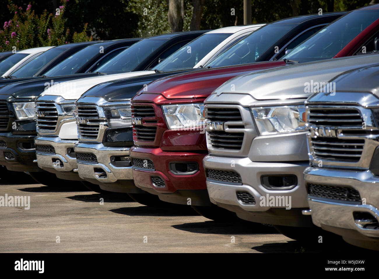 Nuovo di zecca ram carrelli elevatori per la vendita veicolo su di un lotto di vendita in Florida usa stati uniti d'America Foto Stock Nuovo di zecca ram carrelli elevatori per la vendita veicolo su di un lotto di vendita in Florida usa stati uniti d'America Foto Stock