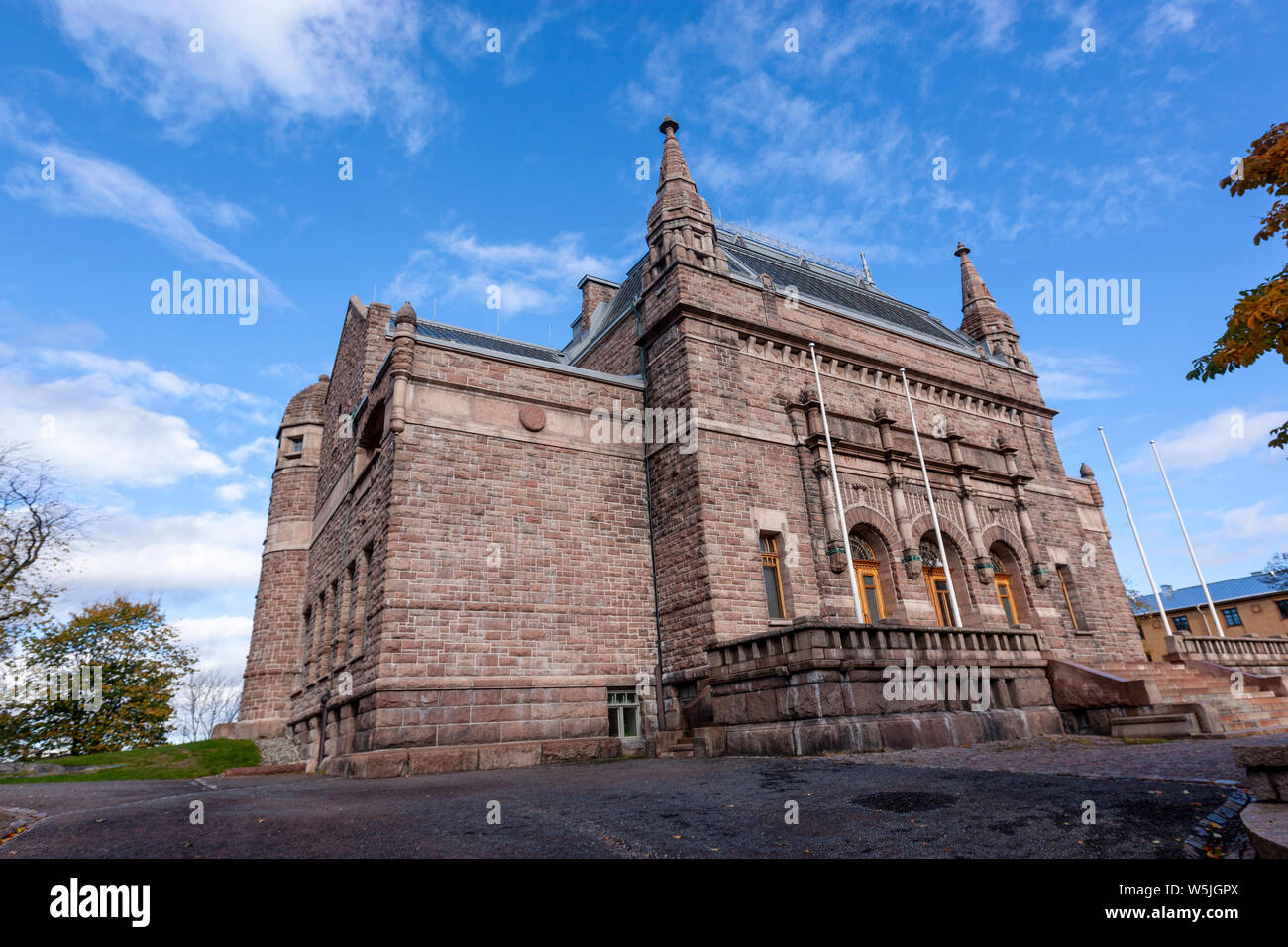 Turku Museum of Art, romantico il nazionalismo in architettura, Turku, Finlandia Foto Stock