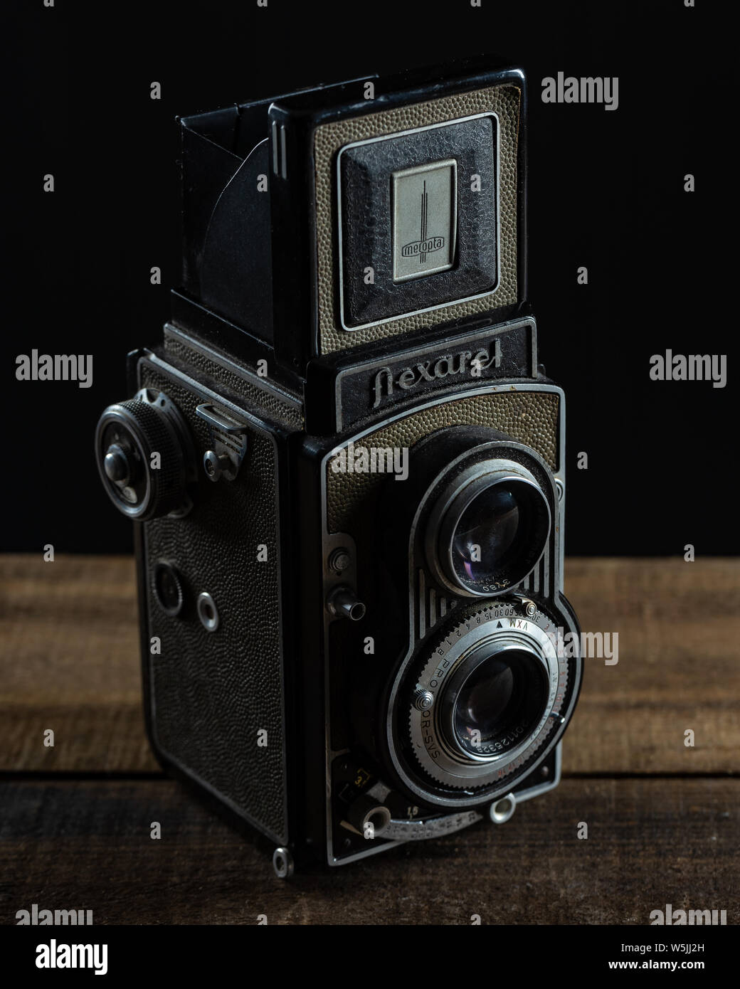 Vecchia fotocamera medio formato Foto Stock