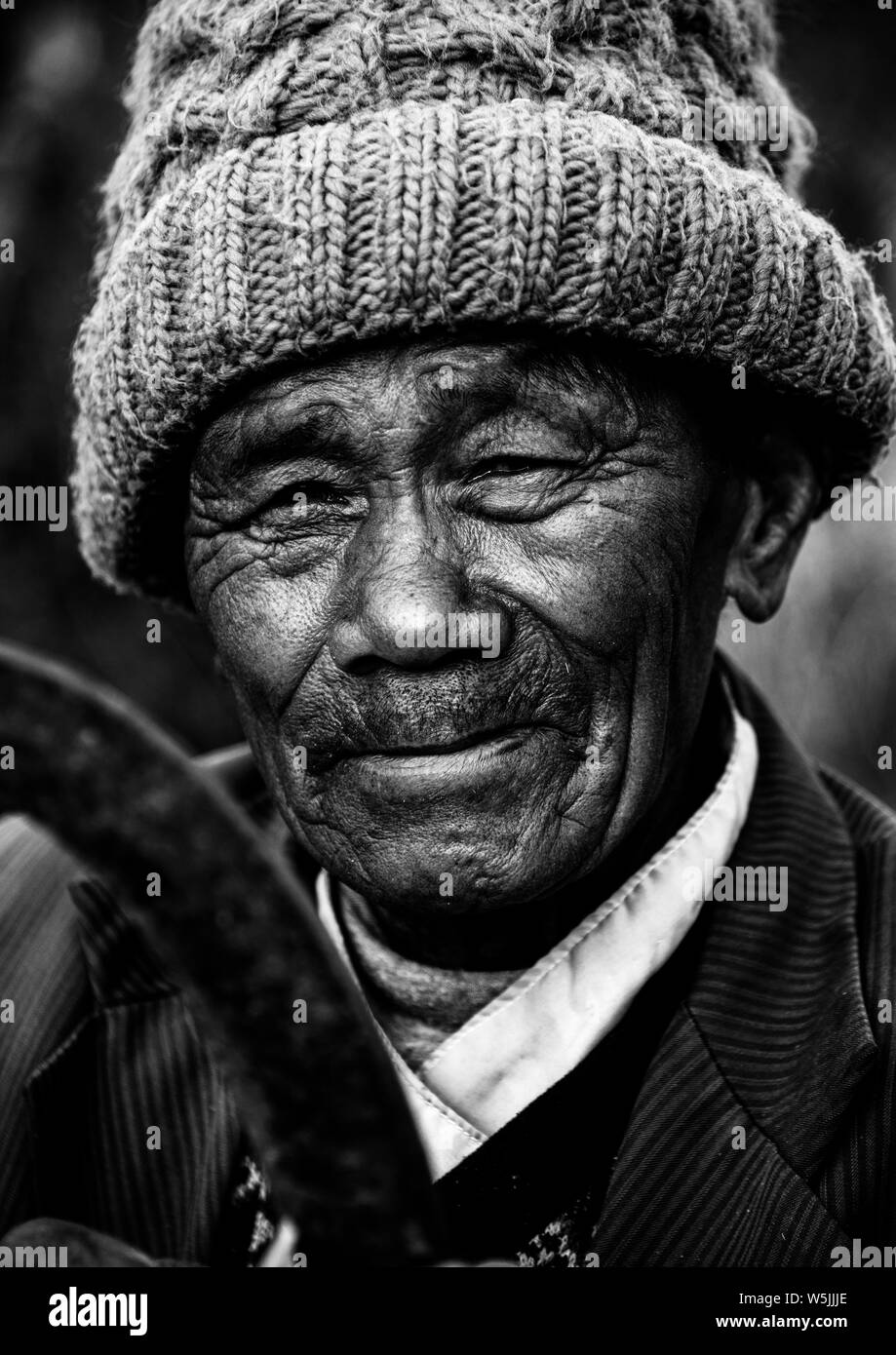 Persone rurali di Tikabhairav Nepal Foto Stock