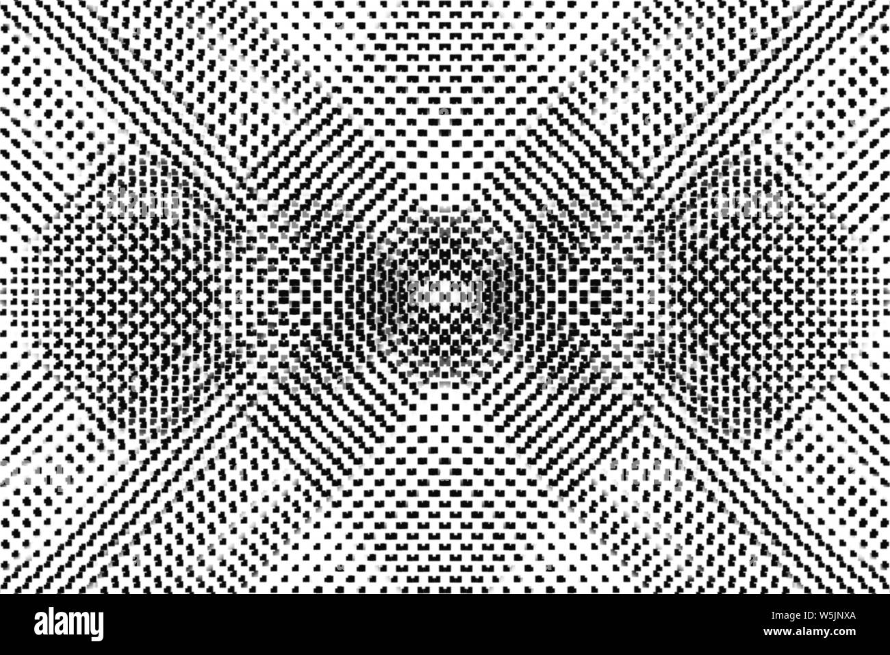 In bianco e nero disegnato a mano retrò piazza raster la configurazione di sfondo Foto Stock