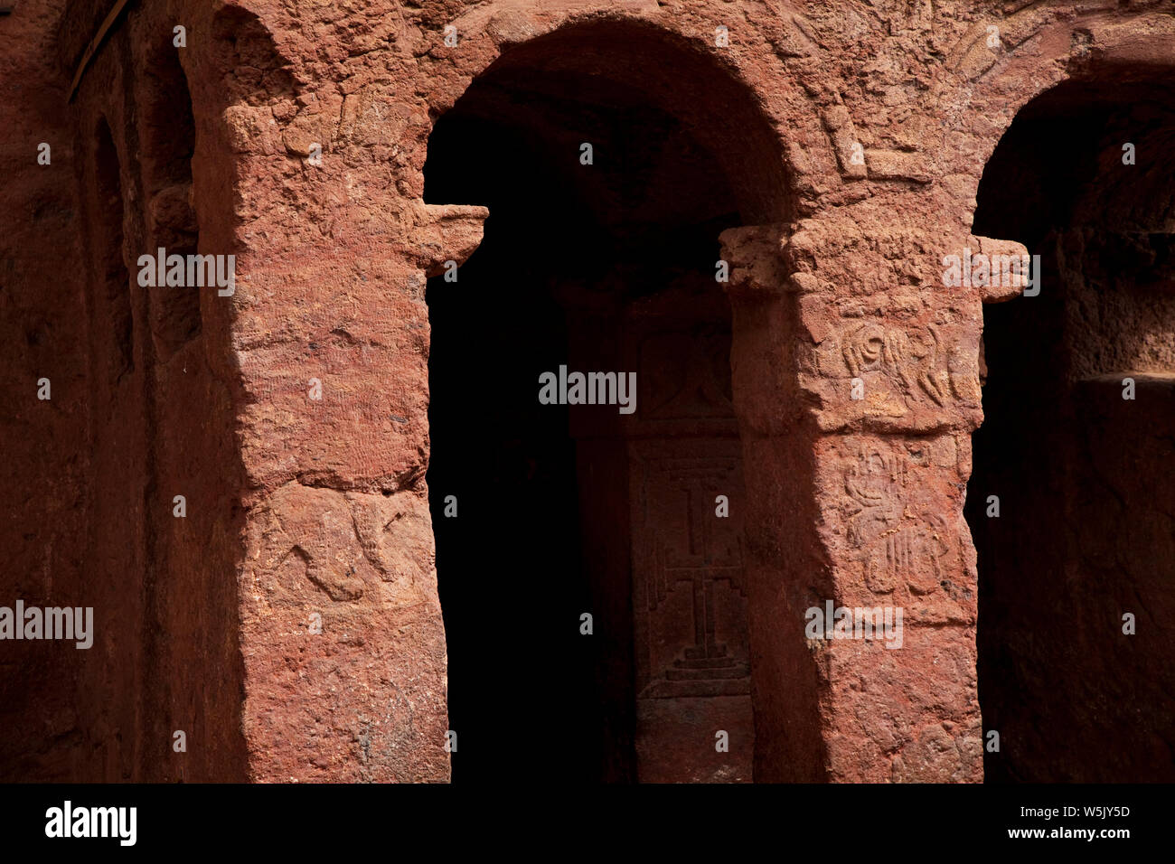 Iglesias de Lalibela, Lalibela, Etiopia, Africa Foto Stock