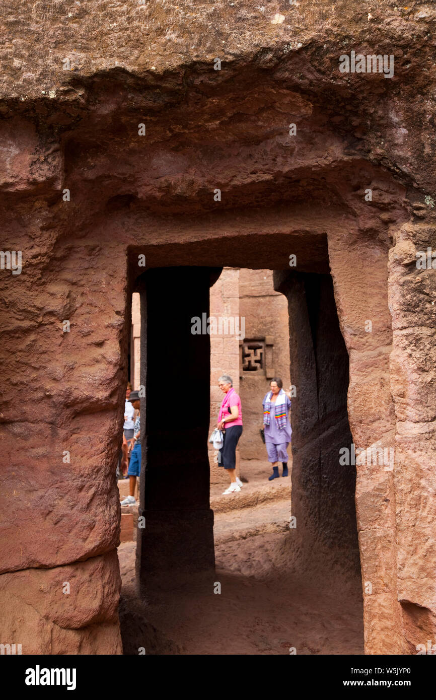 Iglesias de Lalibela, Lalibela, Etiopia, Africa Foto Stock