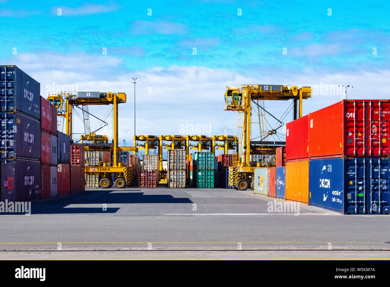 La Flinders Adelaide terminale per container Foto Stock