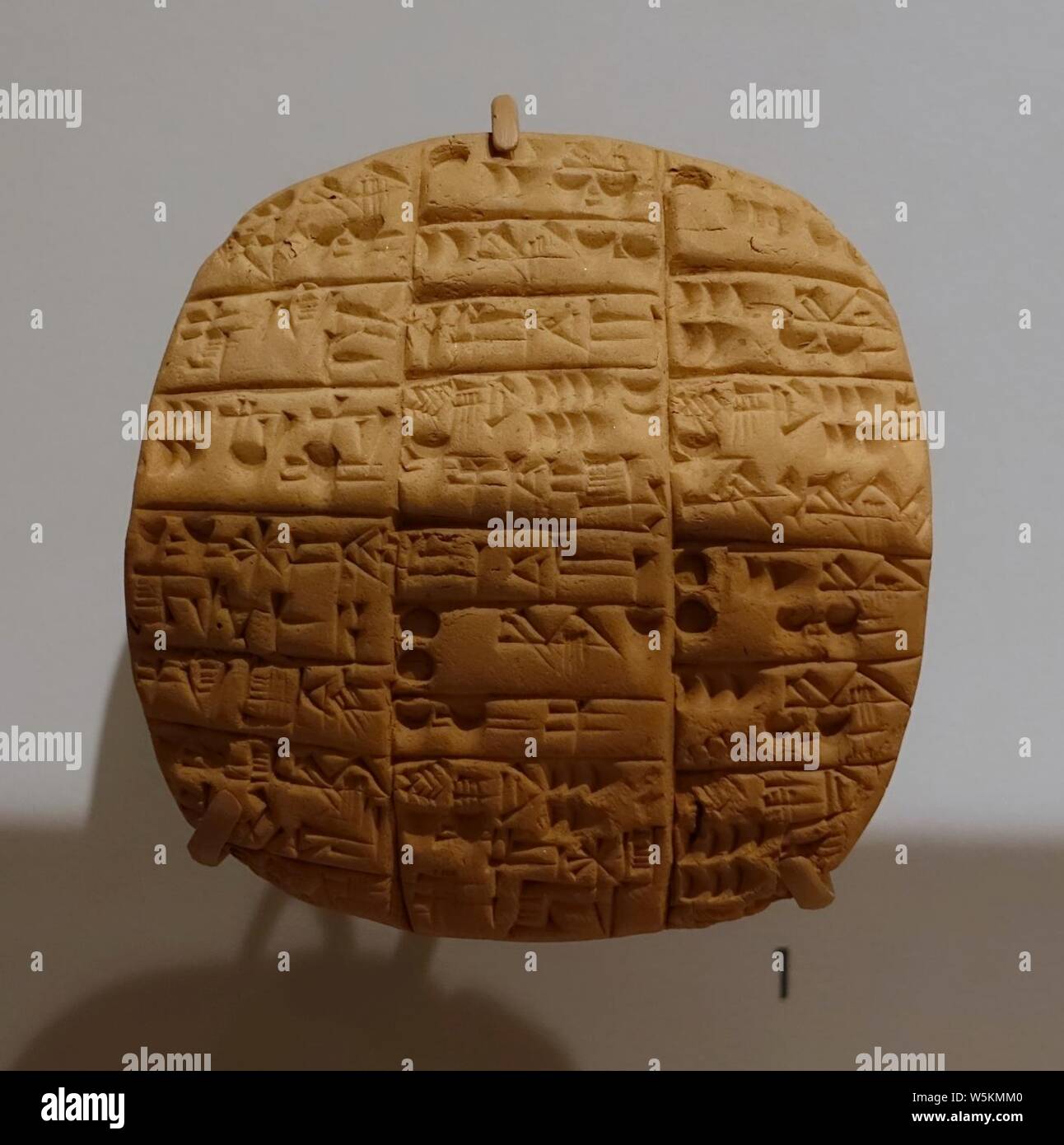 Tavoletta cuneiforme con assegnazioni di grano, inizio periodo dinastico, c. 2900-2500 BC - . Foto Stock