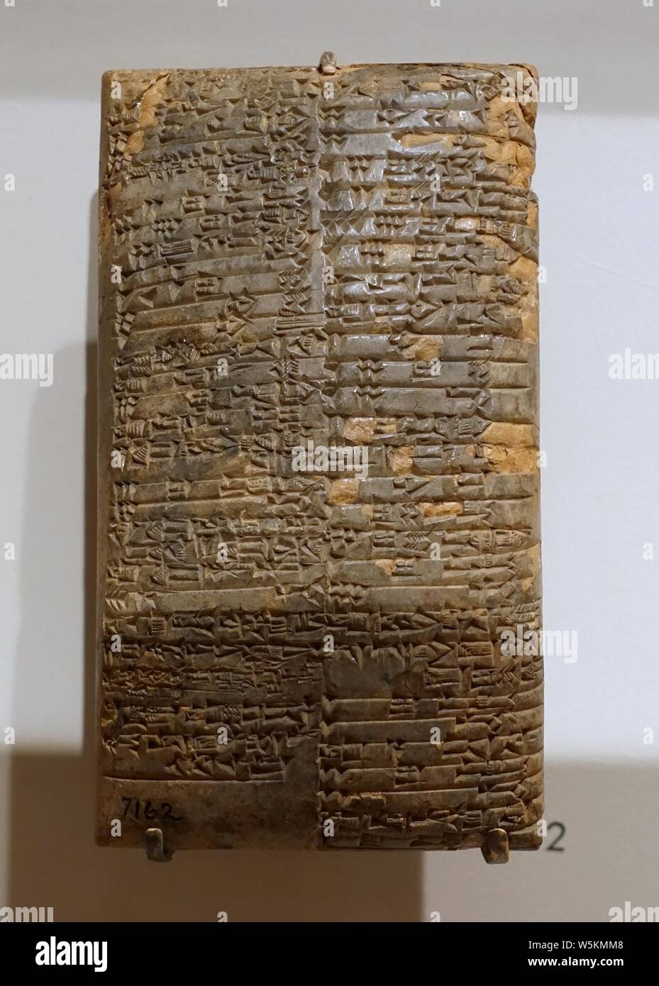 Tavoletta cuneiforme con account, Ur III Periodo, c. 2100-2000 A.C. Foto Stock