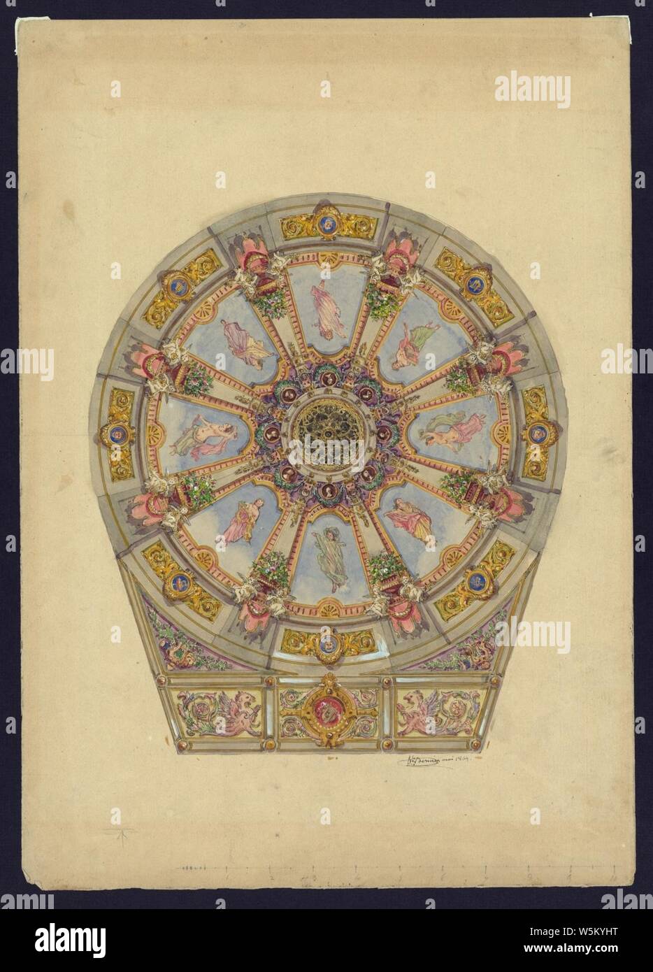 Cupola. Studio) - S. L. Bernier mai 1869 Foto Stock