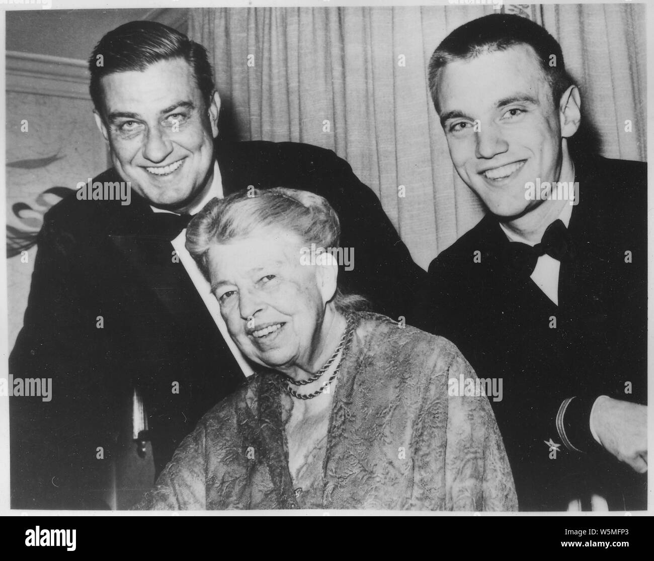 Eleanor Roosevelt, Franklin D. Roosevelt jr; e Franklin D. RooseveltIII Foto Stock